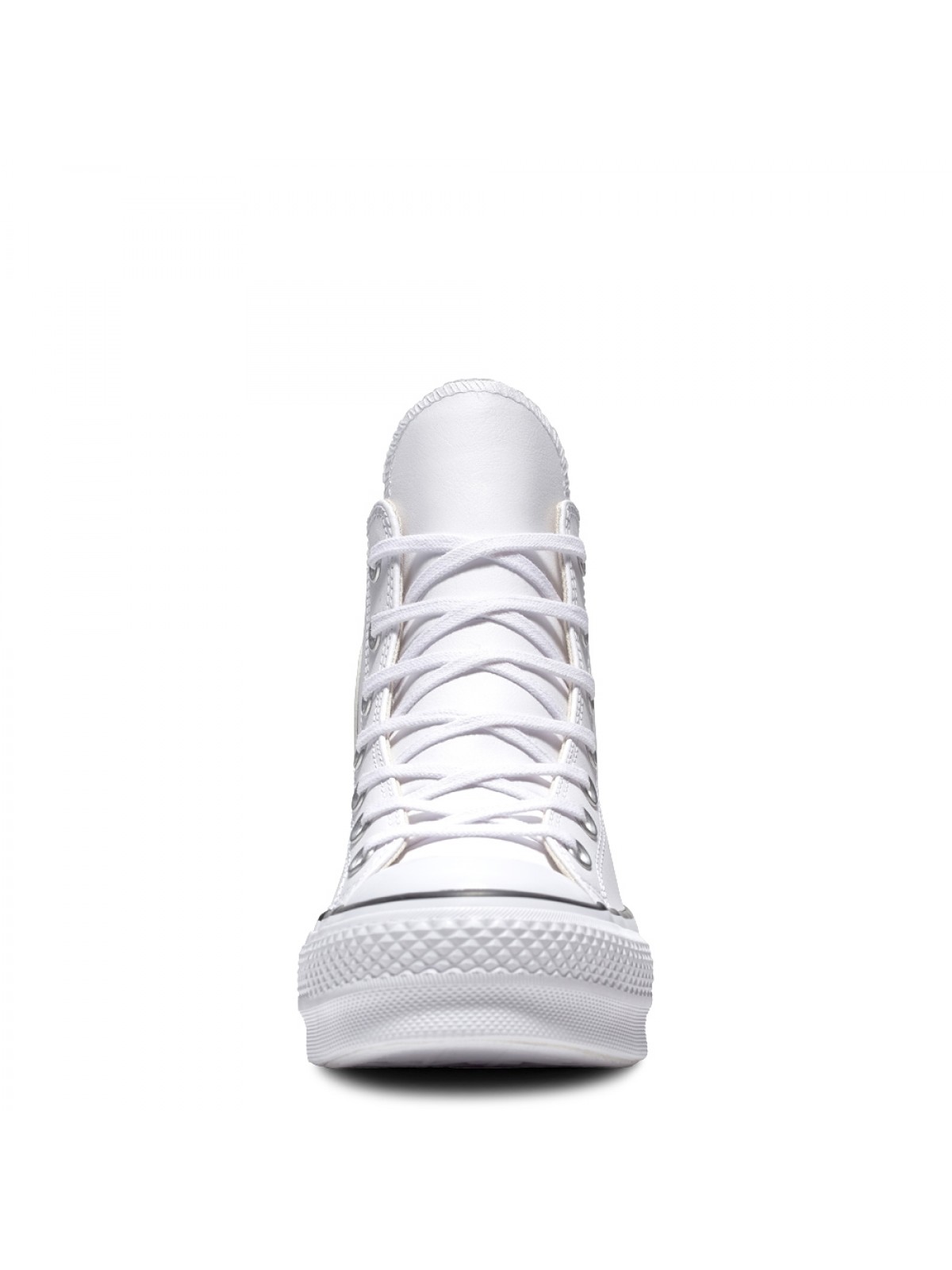 Converse cuir blanche haute shop