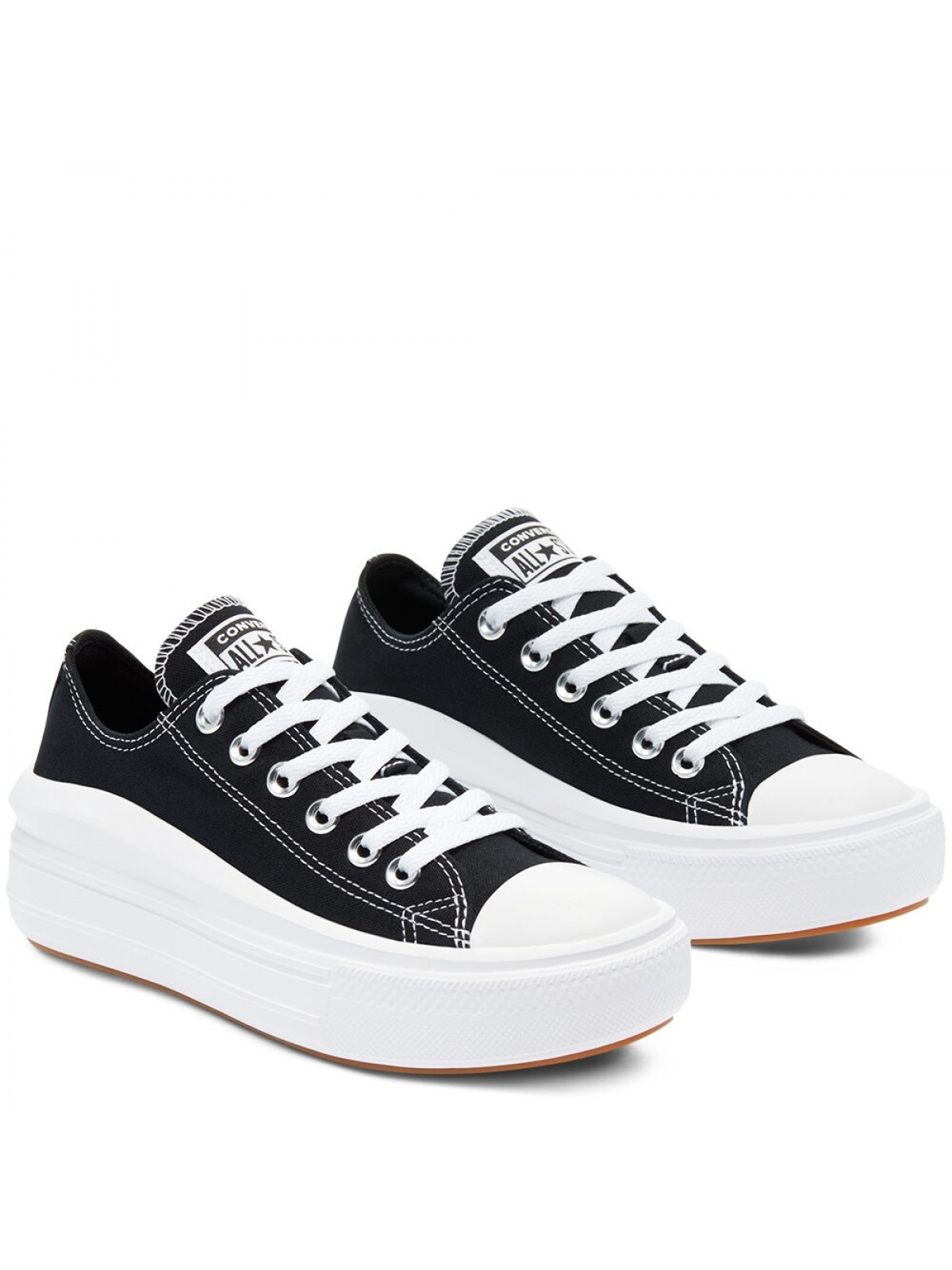 Converse Chuck Taylor all star Move basse plateforme noir