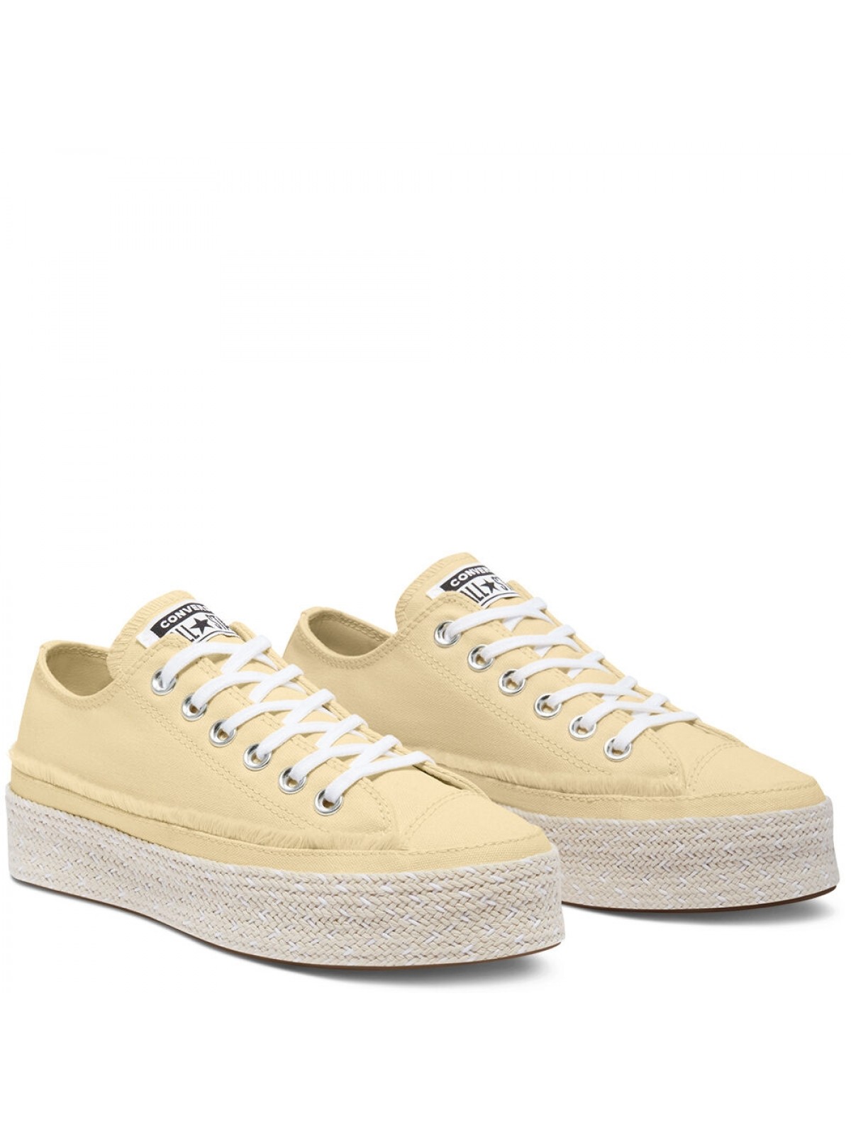 Converse basse plateforme jaune online