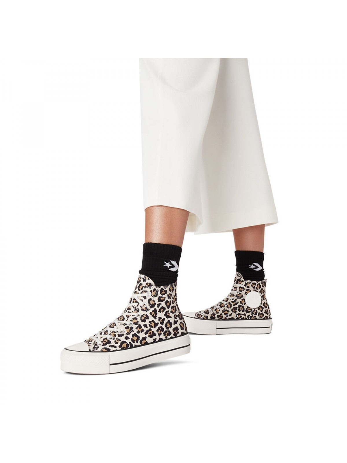 Converse haute leopard store