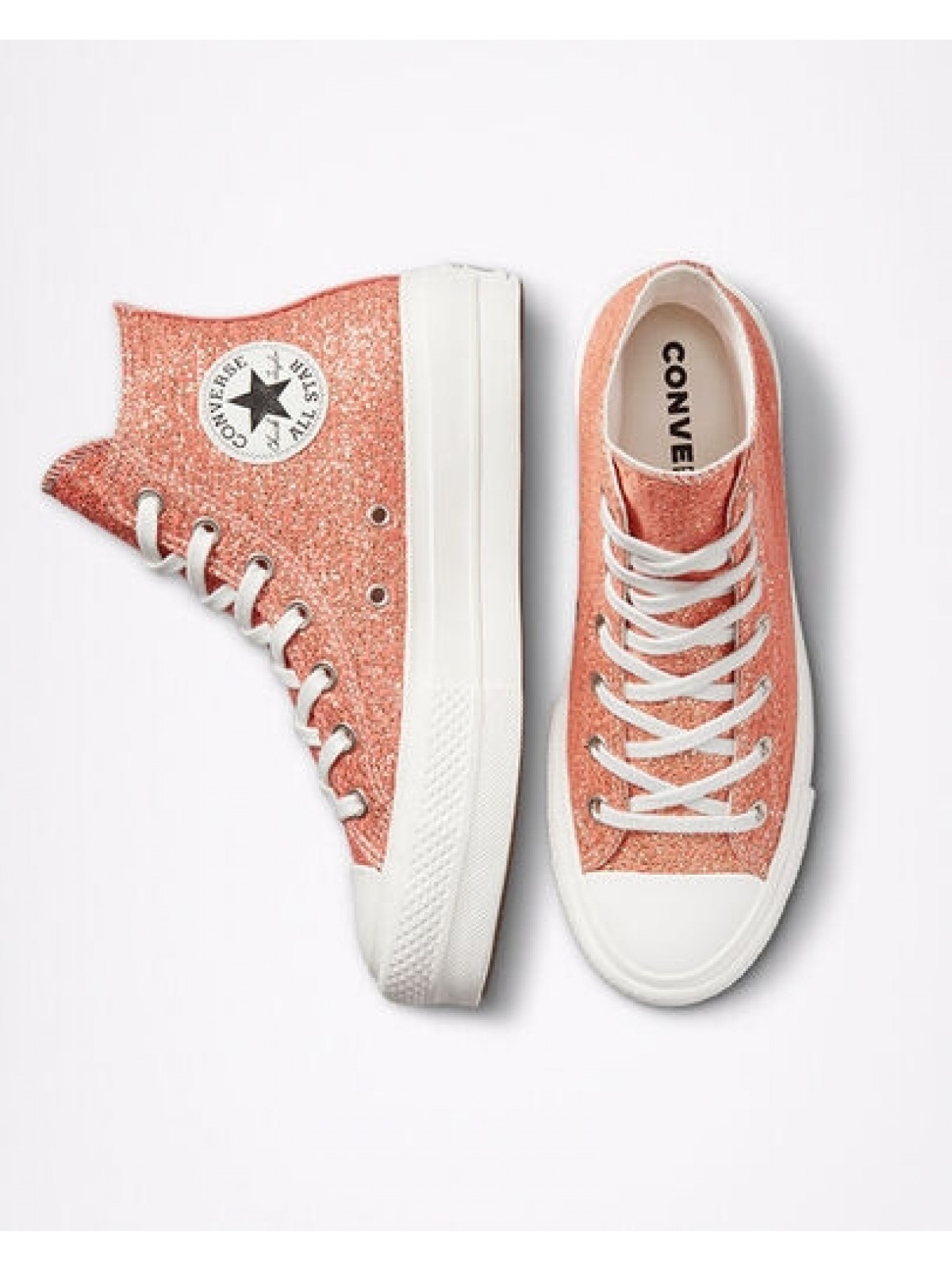 Converse Chuck Taylor all star Lift plateforme Clay light gold