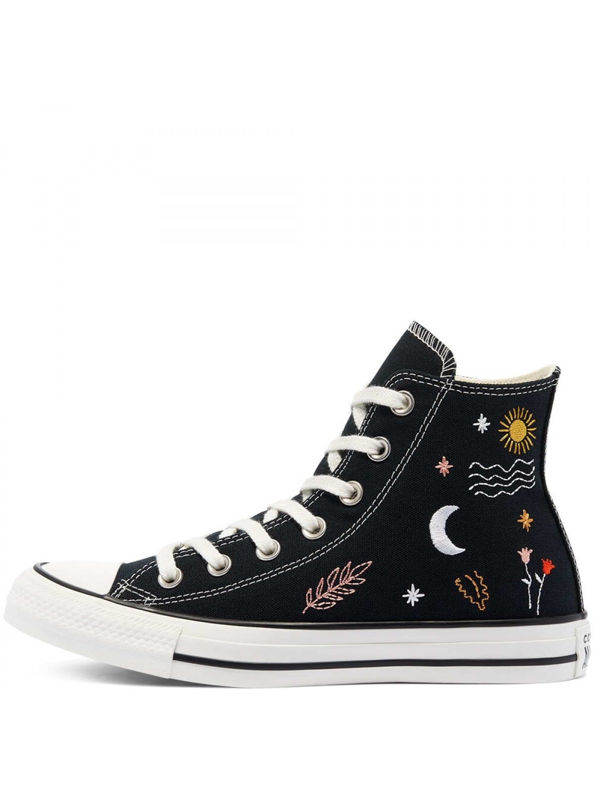 Converse fleur noir