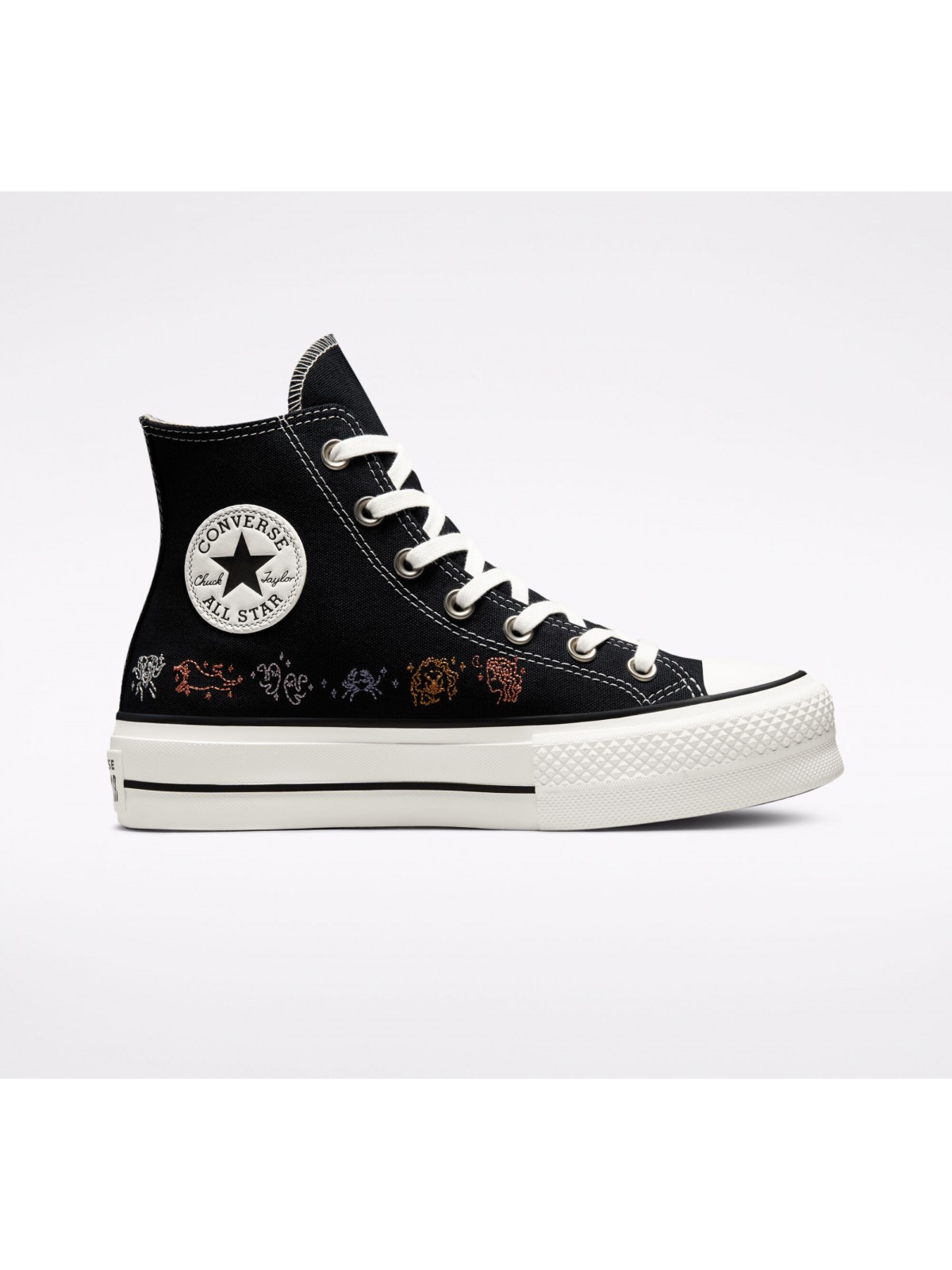 Converse Chuck Taylor all star Lift toile plateforme Zodiac noir ... Converse Chuck Taylor all star Lift toile plateforme Zodiac noir ...