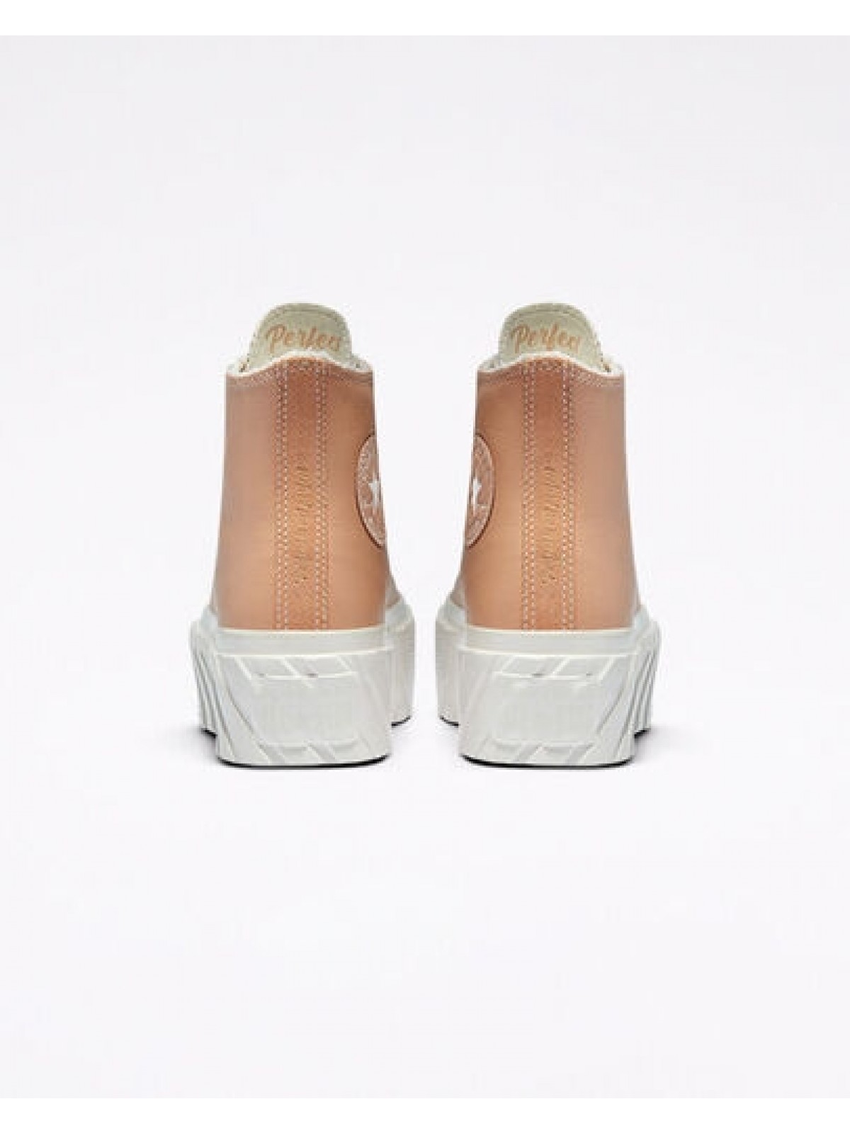 Converse hautes en cuir depositato marron