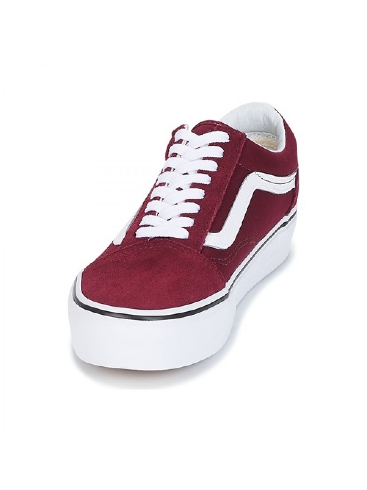 vans old skool baskets à semelle plateforme bordeaux