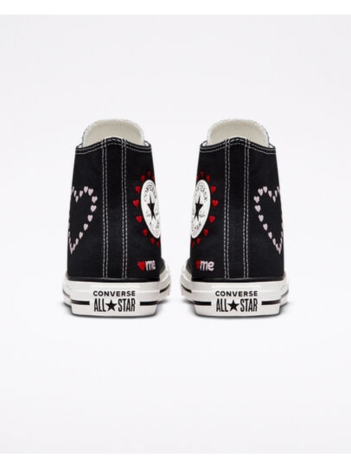 Converse coeur noir top