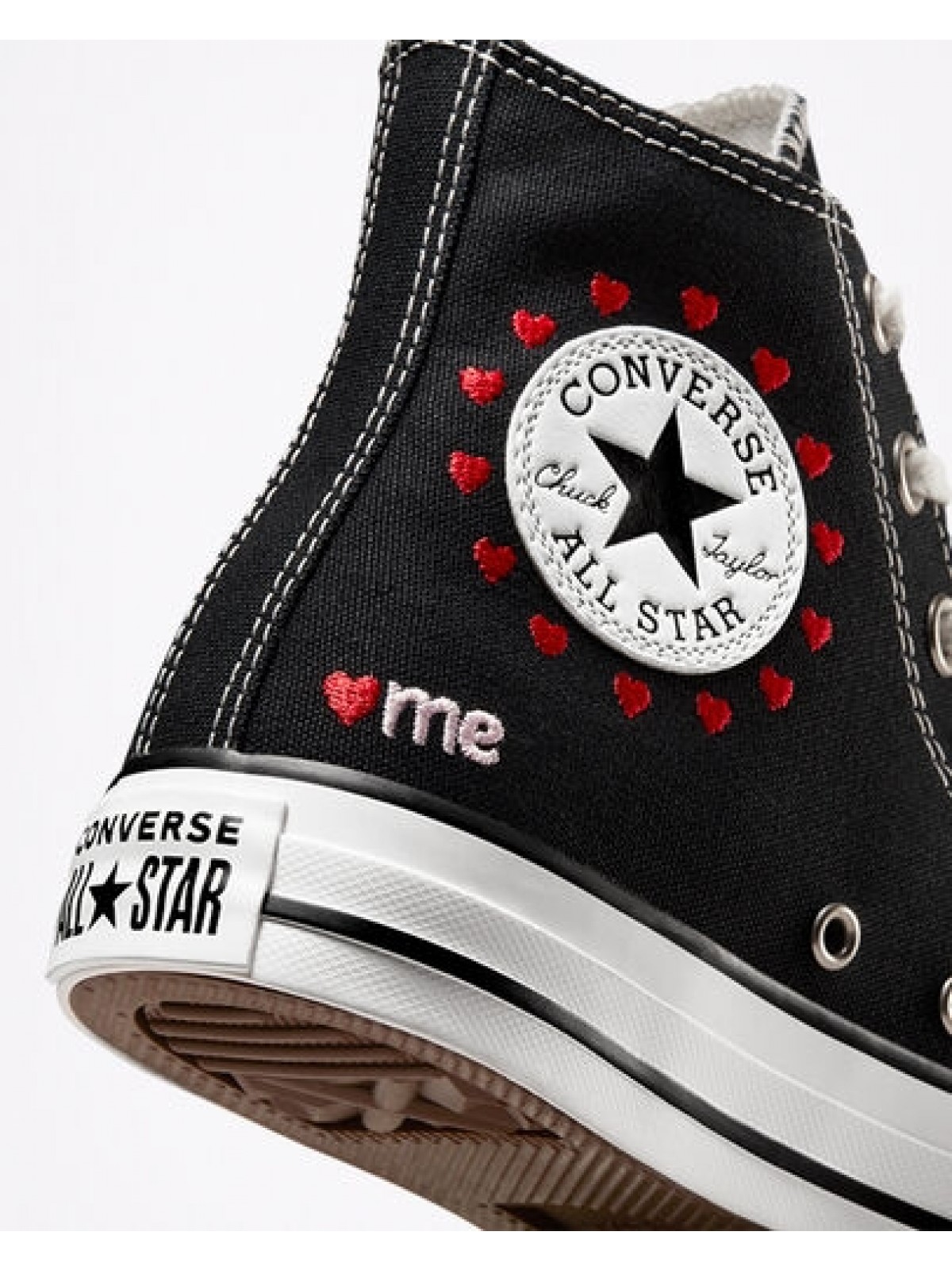 converse noir coeur