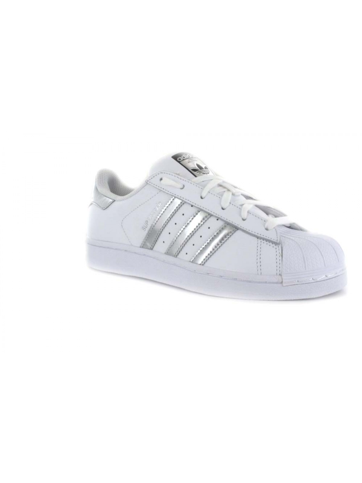 Adidas Superstar femme Blanc argent craquelé