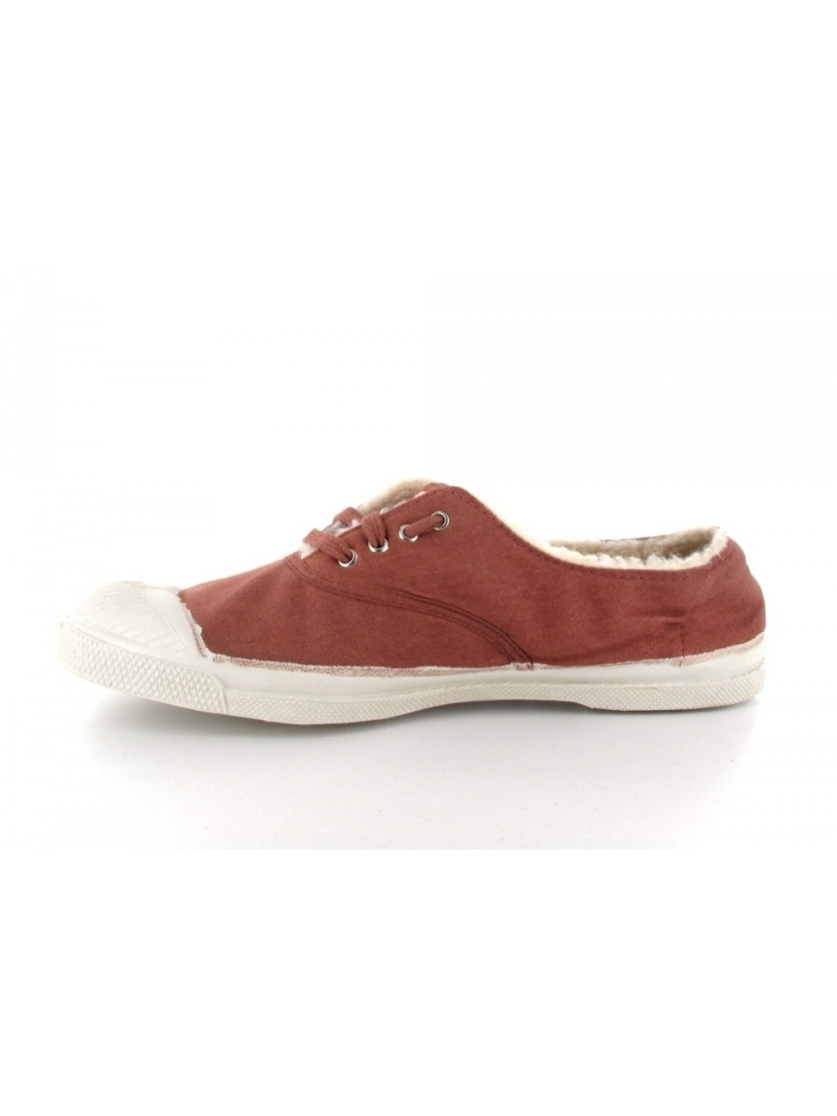 Bensimon tennis lacet fourr e rose