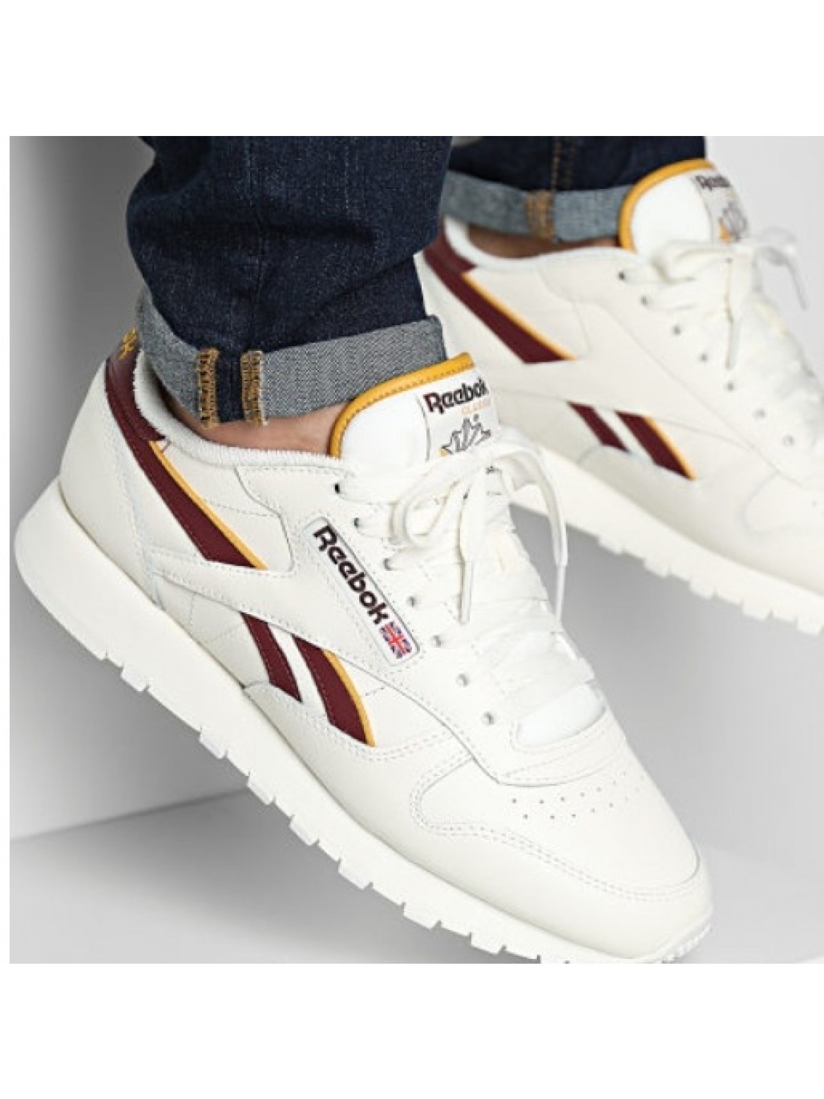 Reebok leather femme bordeaux discount