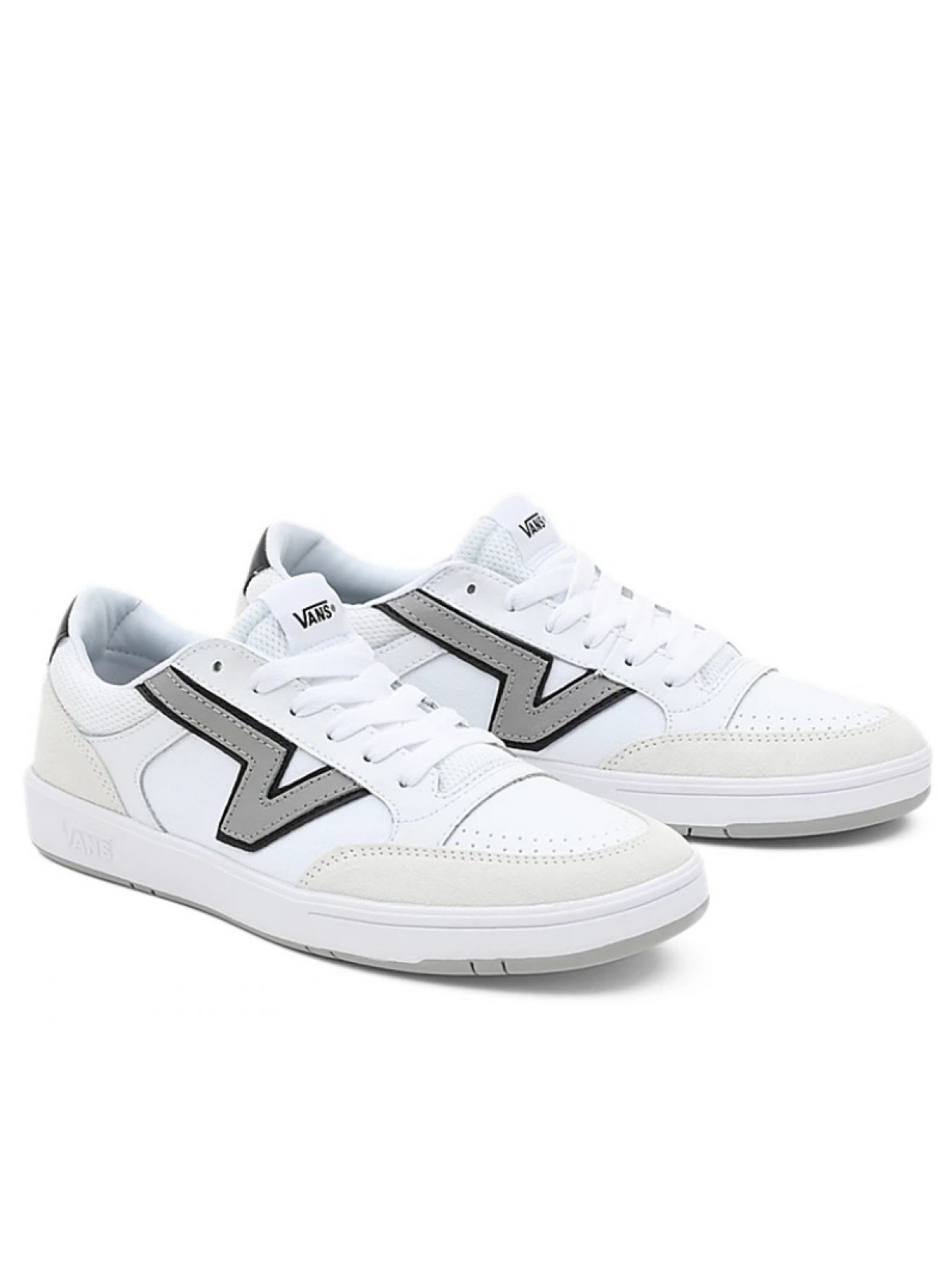 Vans cuir blanc sales