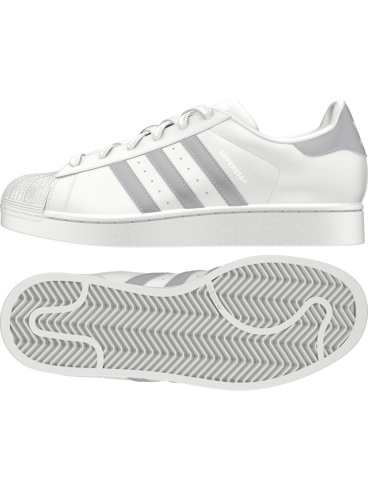 adidas superstar gris et blanche