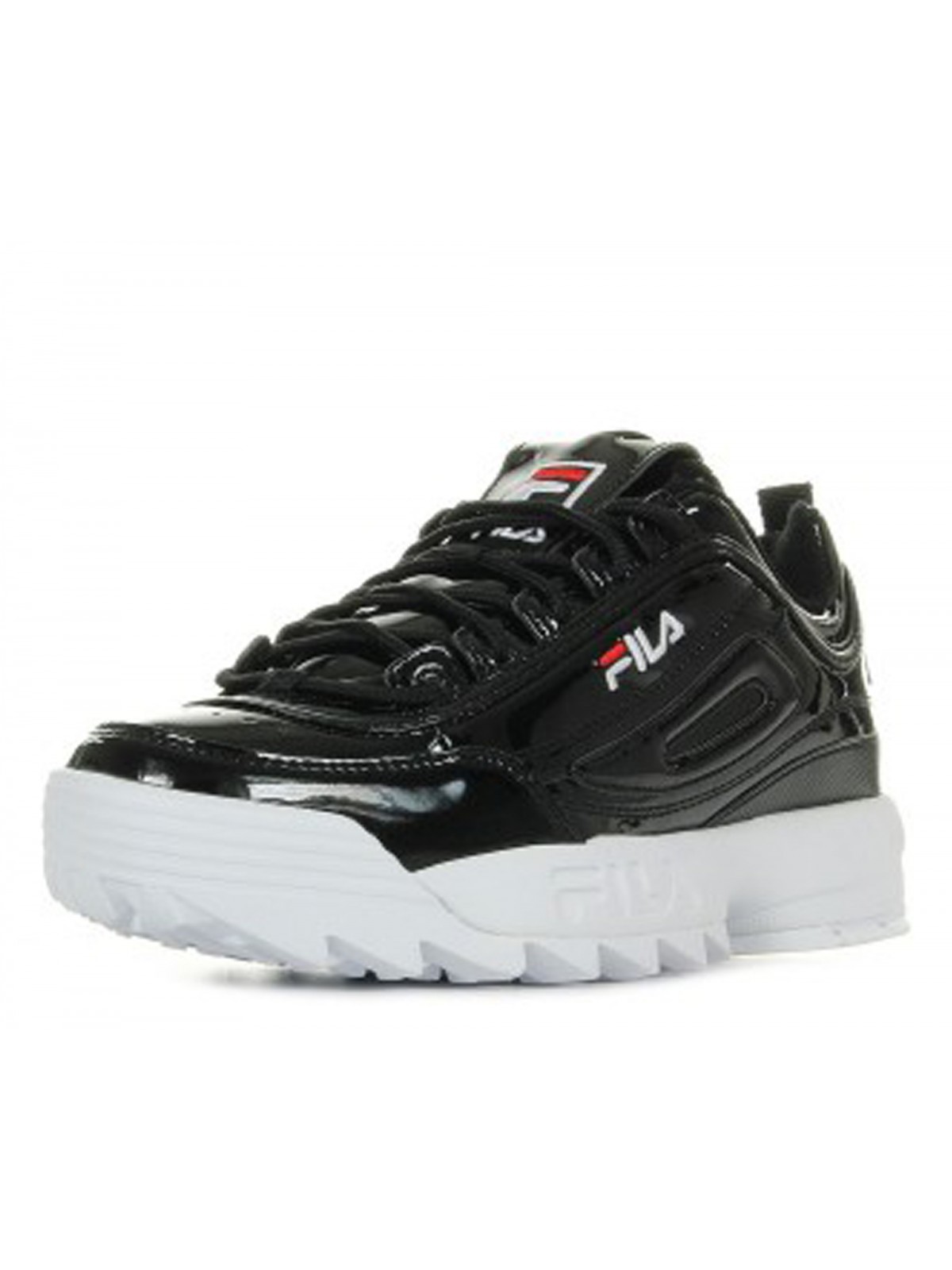 basket fila disruptor noir vernis