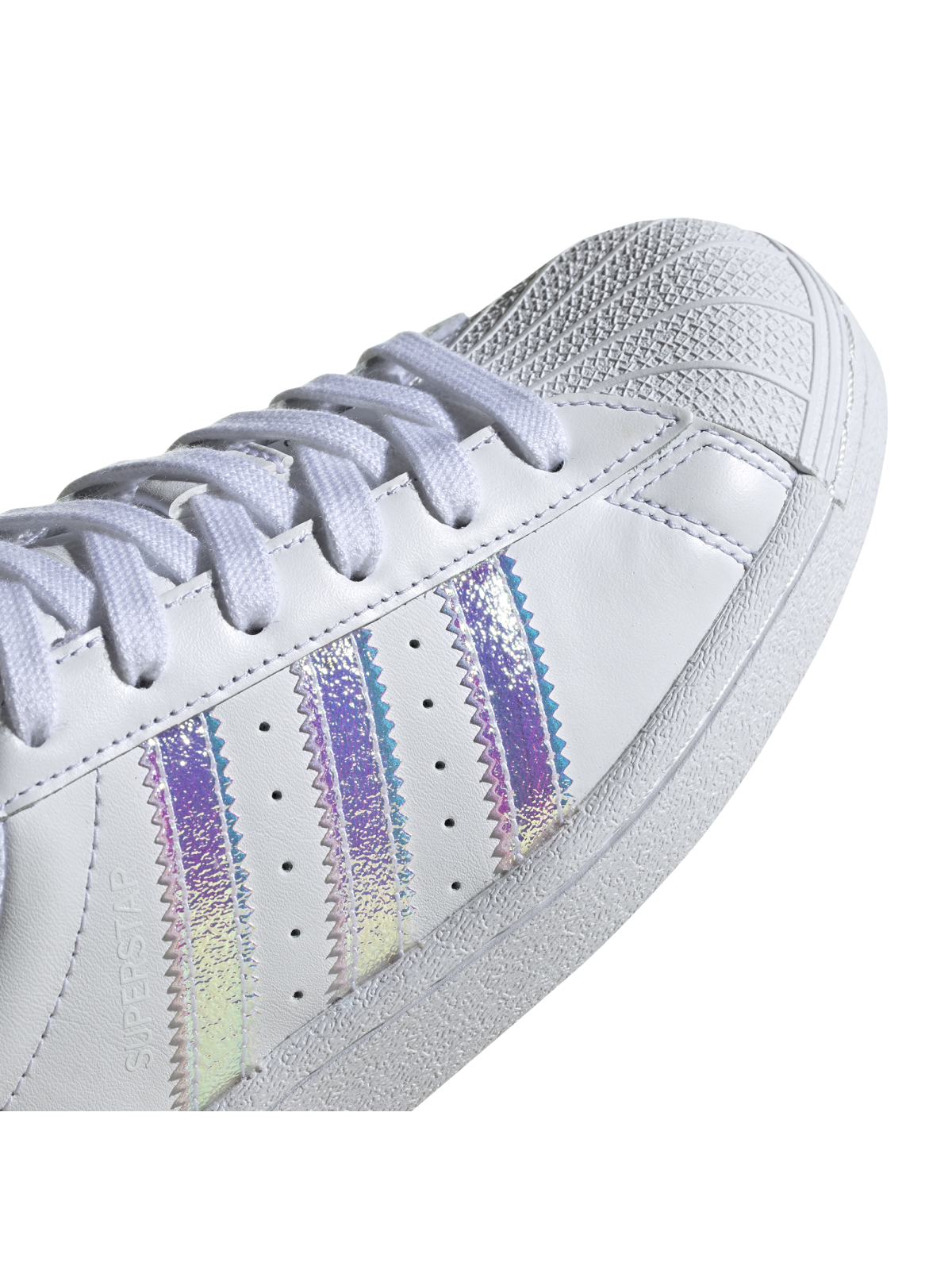 ADIDAS Superstar Kids cuir blanc paillette iridescent Marques