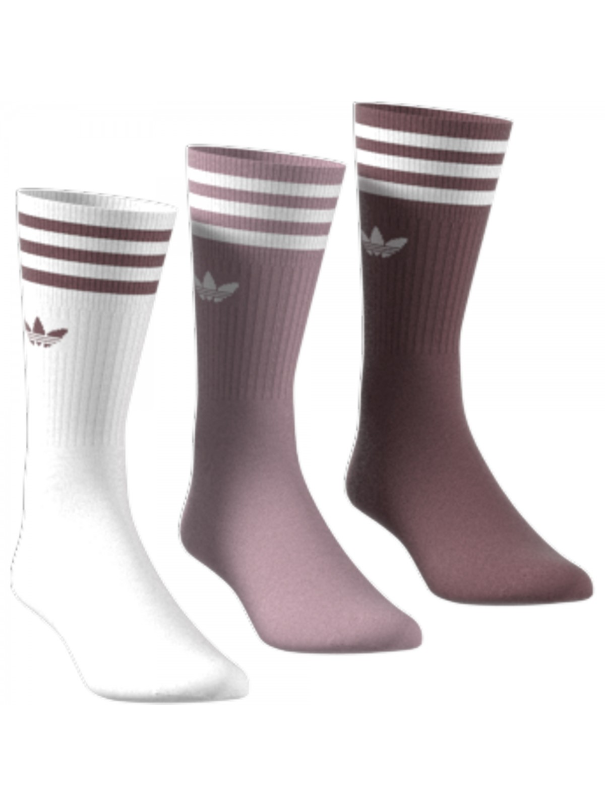 ADIDAS Chaussettes hautes Crew bordeaux / blanc - Marques