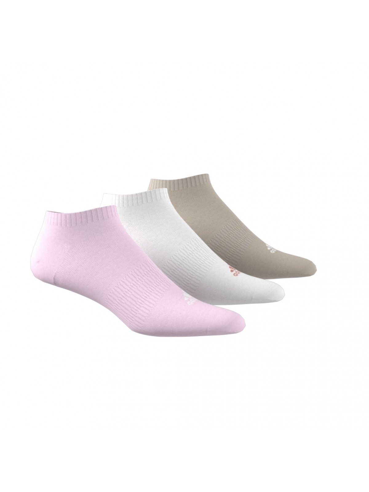 ADIDAS Chaussettes courtes IJ8241 blanc rose beige