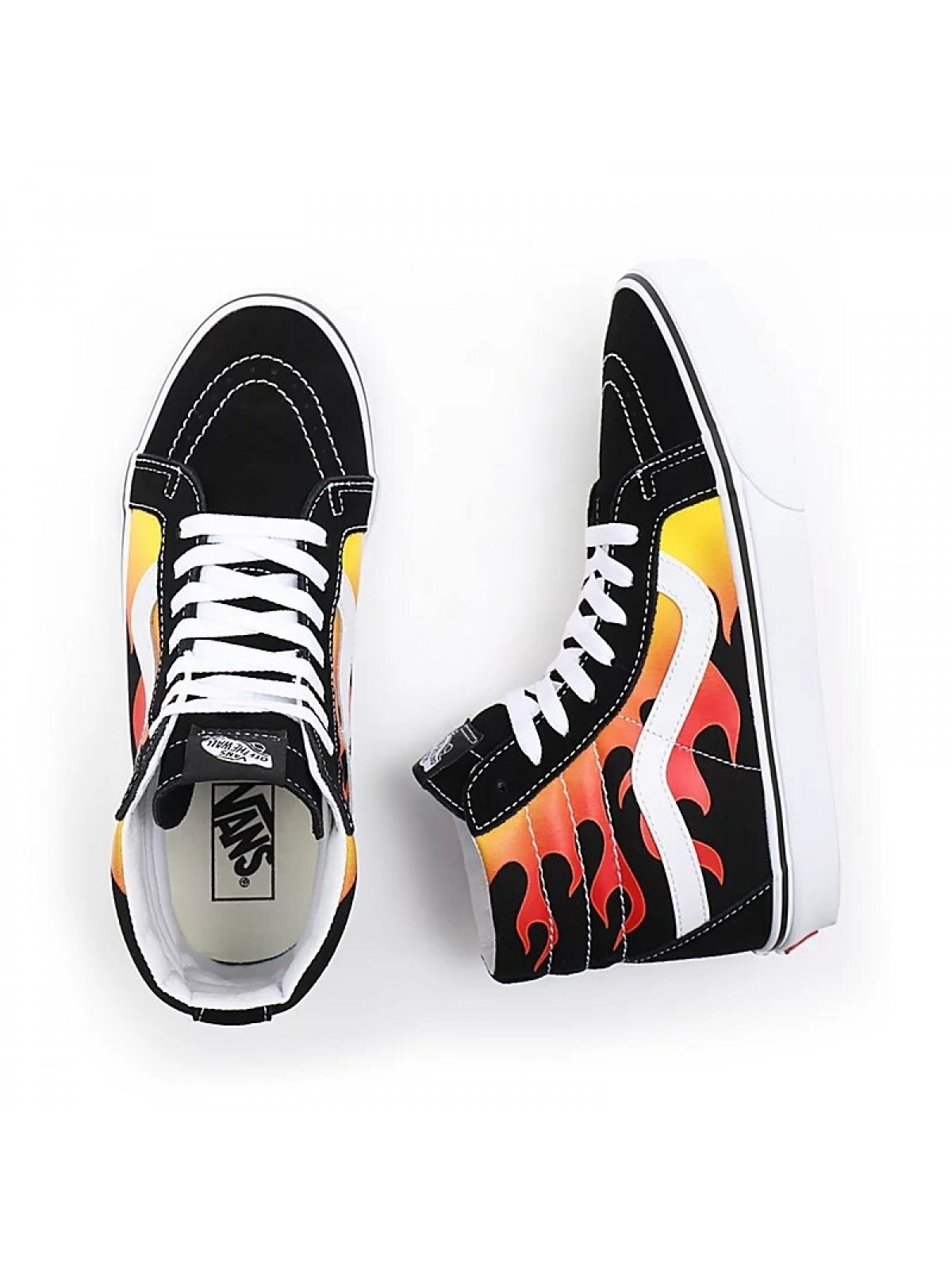 Vans Sk8 suede flamme noire Marques