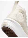 Converse Chuck Taylor all star Move plateforme Moumoute blanc